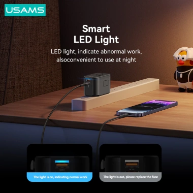 Cốc sạc nhanh USAMS 20W USB Type C đa năng EU US AU UK, phù hợp iPhone Android iPad Laptop, giá ưu đãi 269.500đ 9