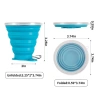 Cốc Silicon Gấp Gọn Du Lịch Nắp Đậy - Ly Uống Nước Xếp Gọn, Dây Treo Tiện Lợi, Giá Rẻ 42.000 VND 3