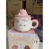 Cốc sứ cute 400ml - Quà tặng nữ, cốc uống nước xinh xắn, giá chỉ 135.000₫