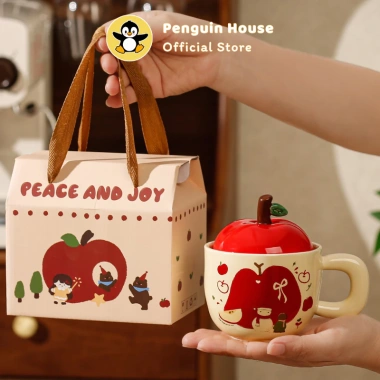 Cốc sứ cute 400ml Quà tặng sinh nhật ly sứ hình quả táo, giá ưu đãi 99.000đ 4 Cốc sứ cute 400ml Quà tặng sinh nhật ly sứ hình quả táo, giá ưu đãi 99.000đ 4
