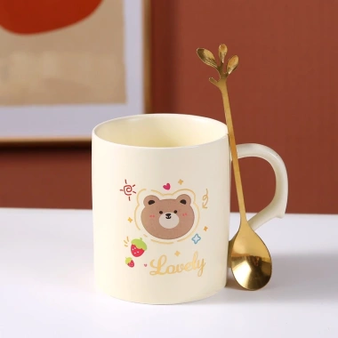 Cốc sứ cute quà sinh nhật, kèm hộp gấu bông & khăn tắm giấy rơm - chỉ 70.000đ 9