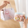 Cốc sứ Ly 450ml Nắp hình con cừu + Muỗng, Quà tặng an toàn cho nước nóng - Giá 104.000đ 9