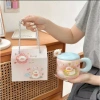 Cốc sứ Ly 450ml Nắp hình con cừu + Muỗng, Quà tặng an toàn cho nước nóng - Giá 104.000đ 10