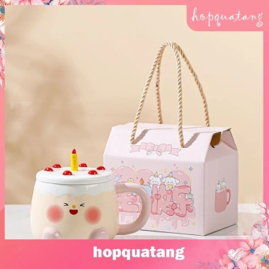 Cốc Sứ Quà Tặng Sinh Nhật Hình Bánh Kem Dễ Thương Ly Uống Nước Kèm Hộp Quà L17 Giá Ưu Đãi 164.000 2