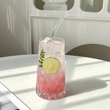Cốc Thủy Tinh Hình Tháp Kim Cương 520ml Ly Đa Năng Uống Nước, Cocktail, Trà, Sinh Tố, Nước Ép Giảm Giá Đến 55k 3