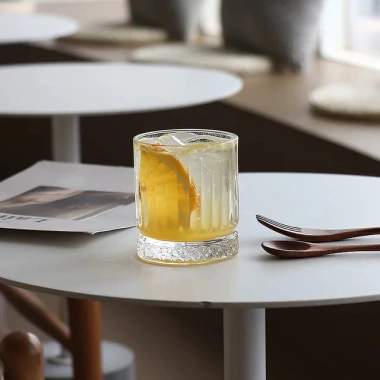 Cốc thủy tinh thắt đáy kim cương nhiều size, dày dặn, decor quán phong cách 18.000₫