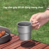 Cốc Titan Gập Tay Kháng Khuẩn Cấp Thực Phẩm Pha Trà Đun Nước Ngoài Trời 77K 2