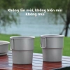 Cốc Titan Gập Tay Kháng Khuẩn Cấp Thực Phẩm Pha Trà Đun Nước Ngoài Trời 77K 3