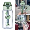 Cốc uống nước KUNHEV 550ml Chai hoạt hình dễ thương du lịch bé, dụng cụ thể thao di động kèm bình sữa 3