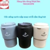 Cốc uống nước nhựa chịu nhiệt, nắp xoay đa năng, có lỗ cắm ống hút, giá 38.000đ