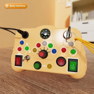 Cofordos Bảng Giác Quan Montessori - Đồ chơi chuyển nút công tắc LED, giáo dục mầm non, 189.200₫