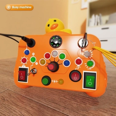 Cofordos Bảng Giác Quan Montessori - Đồ chơi chuyển nút công tắc LED, giáo dục mầm non, 189.200₫