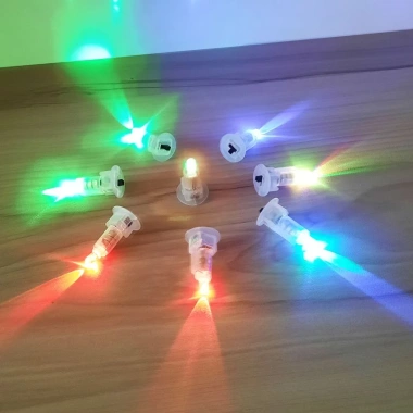 Combo 05 Đèn LED Mini Pin - 7 Màu Chớp, Dùng cho Đèn Lồng, Trung Thu, Giá 25.000đ 2