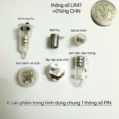Combo 05 Đèn LED Mini Pin - 7 Màu Chớp, Dùng cho Đèn Lồng, Trung Thu, Giá 25.000đ 4