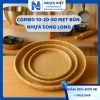 Combo 10-20-50 Mẹt Bún Nhựa Song Long PP An Toàn 28cm Màu Kem Giá 119k Dùng Gia Đình và Quán Ăn 2