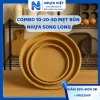 Combo 10-20-50 Mẹt Bún Nhựa Song Long PP An Toàn 28cm Màu Kem Giá 119k Dùng Gia Đình và Quán Ăn 3