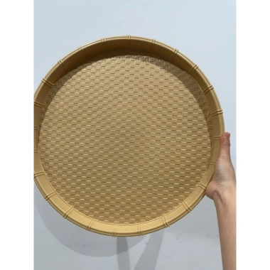 Combo 10-20-50 Mẹt Bún Nhựa Song Long PP An Toàn 28cm Màu Kem Giá 119k Dùng Gia Đình và Quán Ăn 4