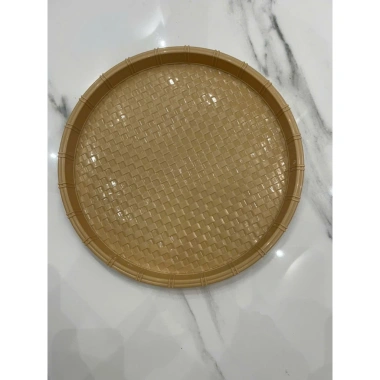 Combo 10-20-50 Mẹt Bún Nhựa Song Long PP An Toàn 28cm Màu Kem Giá 119k Dùng Gia Đình và Quán Ăn 6