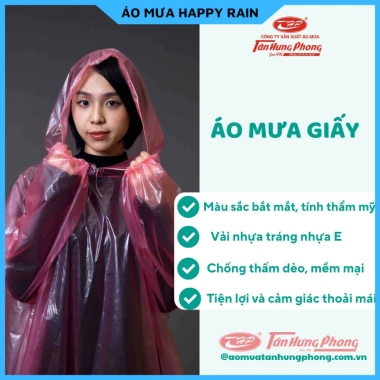 Combo 10 Áo Mưa Cao Cấp Tiện Lợi Du Lịch – Giấy Tân Hưng Phong, Giá 74.000đ