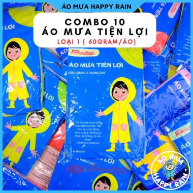 Combo 10 Áo Mưa Cao Cấp Tiện Lợi Du Lịch – Giấy Tân Hưng Phong, Giá 74.000đ
