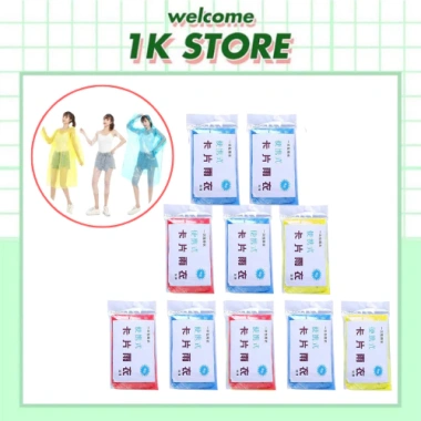 Combo 10 Áo Mưa Dùng Một Lần Nhỏ Gọn Tiện Lợi Bỏ Túi, Chống Nước Giá 27.5k