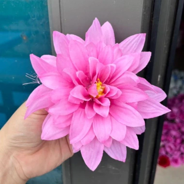 Combo 10 bông hoa cúc đại lệ - hoa lụa giả trang trí, giá ưu đãi 59.000đ