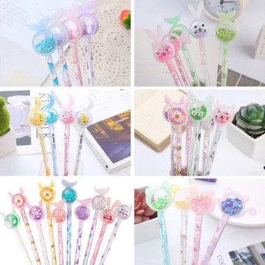 Combo 10 Bút Cute Nhũ Giá Rẻ Sỉ 4k - Đồ Dùng Học Tập Bé, Bút Noel Quà Tặng Học Sinh Giá chỉ 45k 4