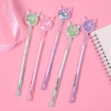Combo 10 Bút Cute Nhũ Giá Rẻ Sỉ 4k - Đồ Dùng Học Tập Bé, Bút Noel Quà Tặng Học Sinh Giá chỉ 45k 7
