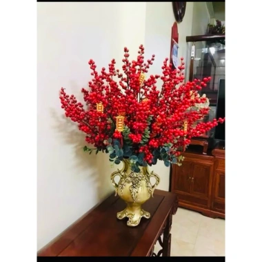 Combo 10 cành đào đông 100cm 12 nhánh - Trang trí Tết rẻ vô địch, hàng đẹp có sẵn 115k