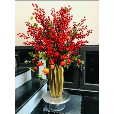 Combo 10 cành đào đông 100cm 12 nhánh - Trang trí Tết rẻ vô địch, hàng đẹp có sẵn 115k