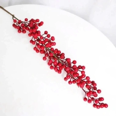 Combo 10 Cành Đào Đông 12 Nhánh 100cm Quả Đỏ Trang Trí Tết Nhà Cửa - 57.000đ 7