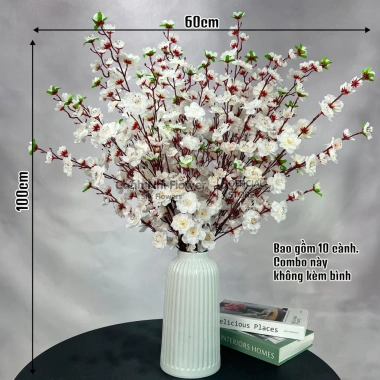 Combo 10 cành hoa anh đào giả - Trang trí Tết, cắm bình cao - Cảnh Nhi Flower 168.000đ 3