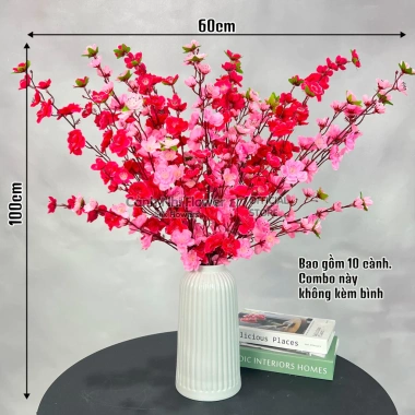 Combo 10 cành hoa anh đào giả - Trang trí Tết, cắm bình cao - Cảnh Nhi Flower 168.000đ 6