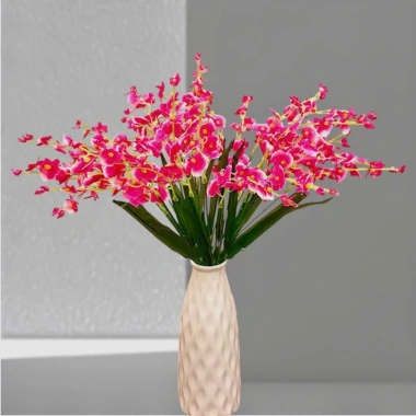 Combo 10 cành Hoa Lan Vũ Nữ 65cm - Hoa giả bền đẹp, sang trọng, quý phái, giá ưu đãi 64k 7