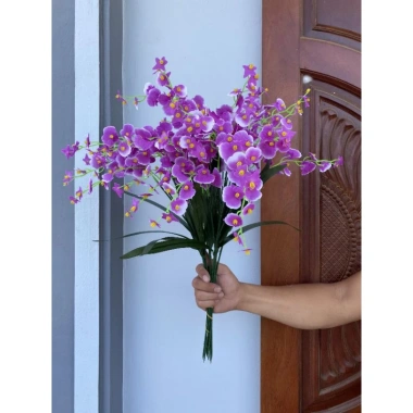Combo 10 cành Lan Vũ Nữ Siêu Đẹp - Hoa giả trang trí, Giá ưu đãi 50.000đ