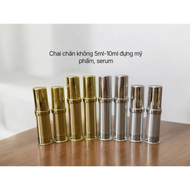 Combo 10 Chai chân không 10ml xịt giọt full vàng bạc - Đựng mỹ phẩm, giảm giá 150.000₫ 2