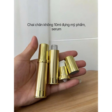 Combo 10 Chai chân không 10ml xịt giọt full vàng bạc - Đựng mỹ phẩm, giảm giá 150.000₫ 4