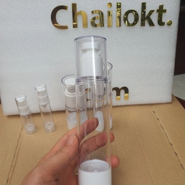 Combo 10 chai chân không 15ml 30ml 50ml, đầu bơm, chailokt - Đựng mỹ phẩm, kem nền, mực, giảm 20%