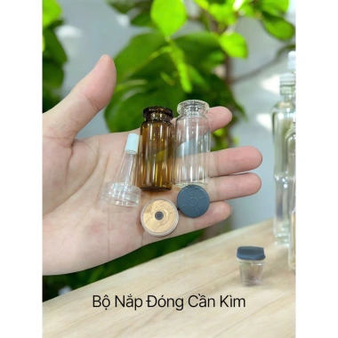 Combo 10 chai đựng serum mỹ phẩm 3ml-5ml-7ml-10ml-15ml nắp kìm đóng 30.000đ