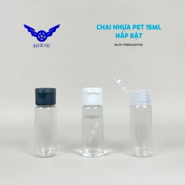 Combo 10 Chai Nhựa Nắp Bật 15‑100ml Cho Chiết Mỹ Phẩm, Nước Hoa Hồng, Nước Tẩy Trang - Giá 35k