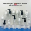 Combo 10 Chai Nhựa Trong Suốt Vòi Nhấn Khóa Cài 15-30-50-100-250ml Dùng Cho Mỹ Phẩm & Dầu Gội Du Lịch - Giá 47.000VND