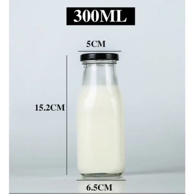 Combo 10 Chai Thủy Tinh Đựng Sữa Hạt 300ml - Giá Ưu Đãi 80,000 VND, Tiết Kiệm Ngay