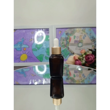 Combo 10 chai Vỏ chai vuông nâu 10ml 30ml 50ml 100ml Bột khoen vàng 65.000đ 4