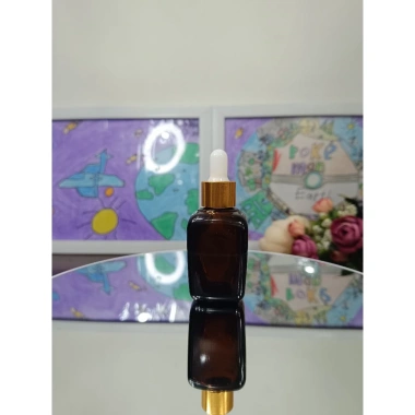 Combo 10 chai Vỏ chai vuông nâu 10ml 30ml 50ml 100ml Bột khoen vàng 65.000đ 9