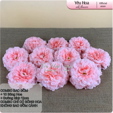 Combo 10 Đầu Bông Hoa Trà Xoăn, Hoa Giả, Hoa Lụa Cắm Bình - Trang Trí Không Gian, Giá Chỉ 20.000đ 5