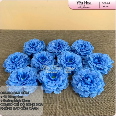Combo 10 Đầu Bông Hoa Trà Xoăn, Hoa Giả, Hoa Lụa Cắm Bình - Trang Trí Không Gian, Giá Chỉ 20.000đ 6