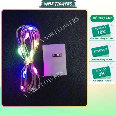 Combo 10 dây LED 1m trang trí bó hoa, cây thông Noel, mẹt tết - 25.900₫ VN98 Flowers