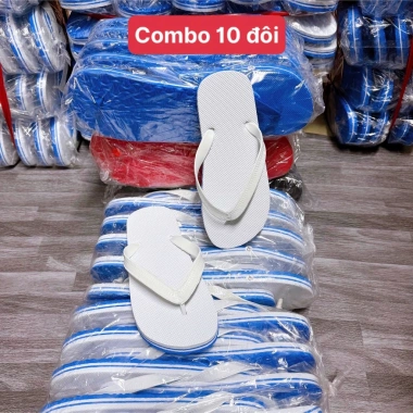 Combo 10 Đôi Dép Lào Thái Lan Xỏ Ngón Siêu Nhẹ Siêu Êm TT285 - CB10 cho Khách Sạn, Giá Ưu Đãi 129k 3