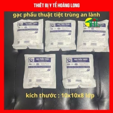 Combo 10 gói gạc y tế phẫu thuật an lành 10x10cm 8 lớp trong túi 10C Giá chỉ 80.000đ