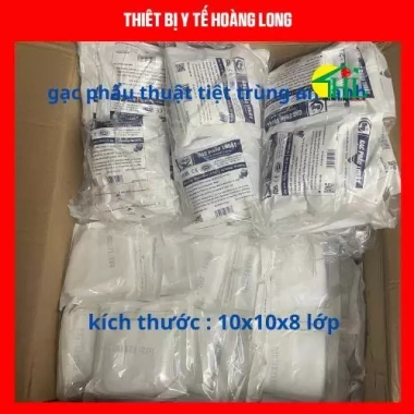 Combo 10 gói gạc y tế phẫu thuật an lành 10x10cm 8 lớp trong túi 10C Giá chỉ 80.000đ
